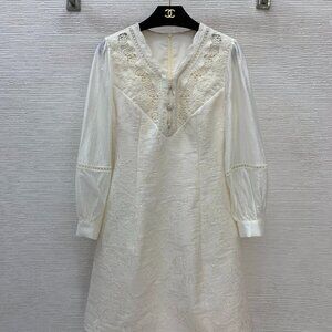 Self-Portrait V-neck long-sleeved dress